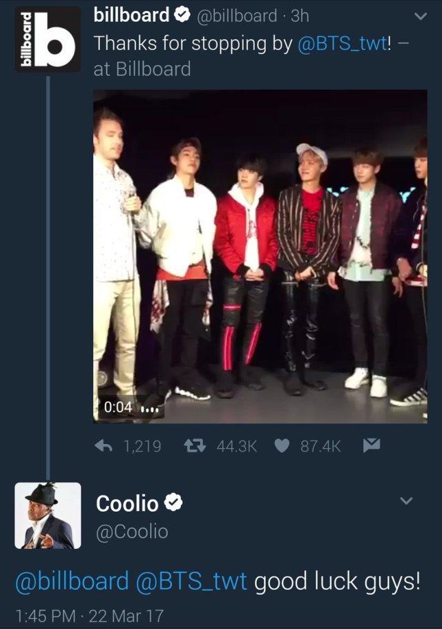 Поклонники вспомнили о взаимодействии BTS и Coolio в связи с внезапной кончиной американского рэпера